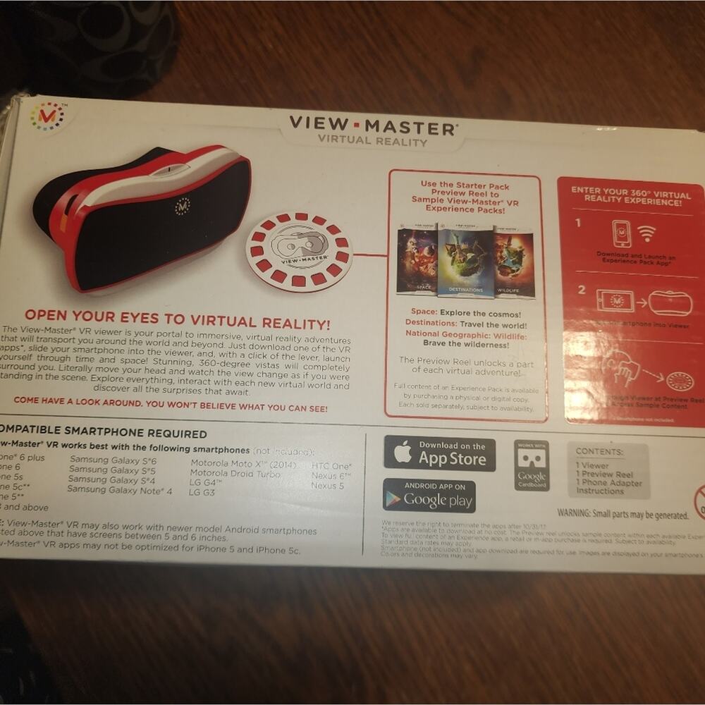 MATTEL VIEW-MASTER NWT VIRTUAL REALITY VIEWER STARTER PACK 2015 - Picture 3 of 5